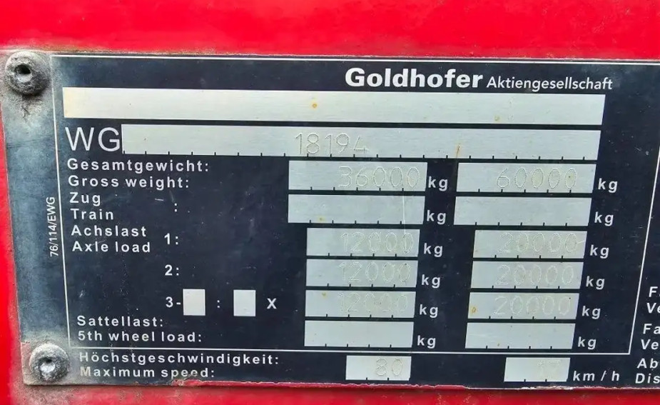 Goldhofer 3 bed 4 Dieplader met afneembare zwanenhals // PENDEL assen